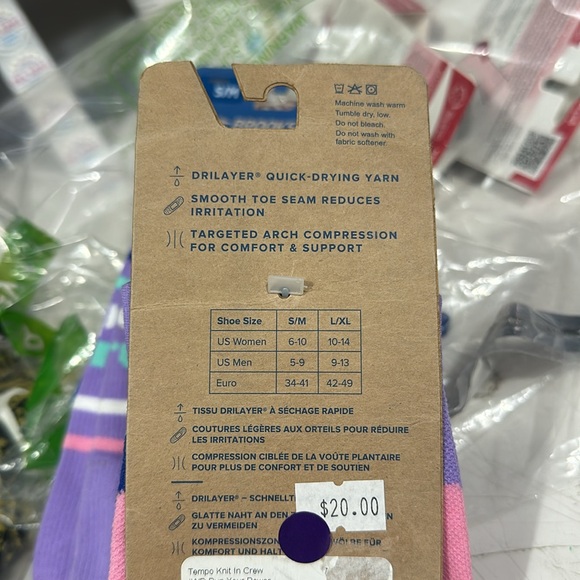 Brooks Empower Her Collection Tempo‎ Knit In Crew Socks - L/XL - Picture 4 of 4